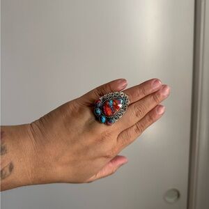 Colorful Turquoise Statement Ring